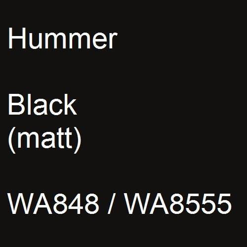 Hummer, Black (matt), WA848 / WA8555.